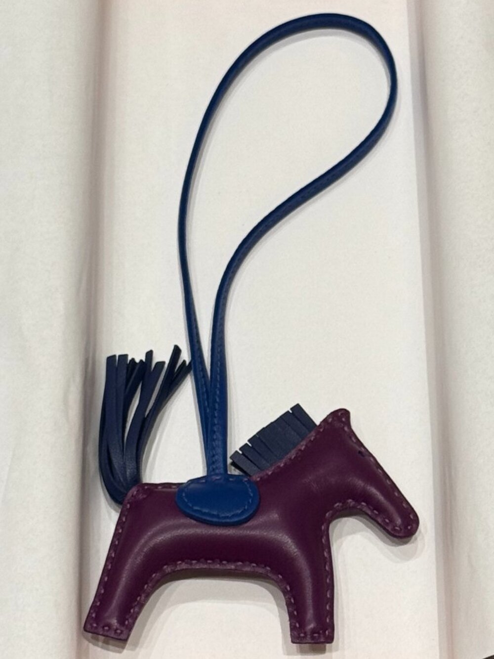 Hermes Rodeo PM Charm Purple & Blue